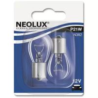 Лампа Neolux P21W 12V-21W BA15s, комплект 2 шт, N382-02B