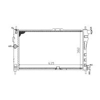 Радиатор MILES ACRM000 для а/м Daewoo NEXIA 1.5 95- ACRM000 (1 шт)
