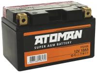 Аккумулятор Мото ATOMAN Super AGM 12V 10Aч (YTZ10S) сухозар. п/п электролит в комплекте