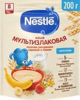 Каша Nestle Молочная мультизлаковая Банан-Земляника с 8 месяцев 200г