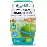 Сок прямого отжима с родниковой водой Fleur Alpine Яблочный, c 8 месяцев, 0.2 л