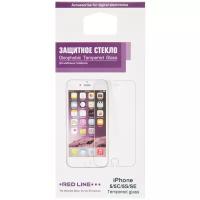 Защитное стекло для экрана Red Line Apple iPhone 5, 5C, 5S, SE, прозрачное (УТ000004780)