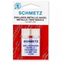 Игла/иглы Schmetz Metallic 130 MET ZWI 2.5/80 двойная для металлизированных нитей