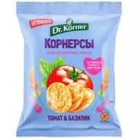Чипсы Dr. Korner цельнозерновые кукурузно-рисовые корнерсы, базилик-томат, 50 г