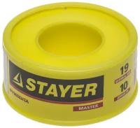 STAYER 0,075 мм х 19 мм х10 м, 0,40 г/см3, Фумлента (12360-19-040)