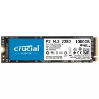 SSD накопитель Crucial P2 CT1000P2SSD8 1ТБ, M.2 2280, PCI-E 3.0 x4, NVMe, M.2