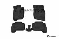 ELEMENT-AUTOFAMILY ELEMENT3D3546210 Коврики 3D в салон MITSUBISHI PAJERO SPORT 2016- 4 шт. (полиуретан)