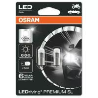 Лампа автомобильная светодиодная OSRAM LEDriving Premium 3850CW T4W 12V 1W BA9s 6000K 2 шт