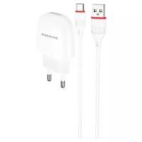 Зарядный комплект Borofone BA49A Vast power + кабель USB Type-C, 10 Вт, белый