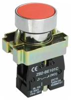 Кнопка LAY5-BA42 без подсветки красн. 1р IEK BBT61-BA-K04