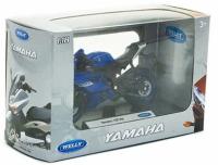 Мотоцикл Welly Yamaha YZF-R6, 12856P 1:18, синий