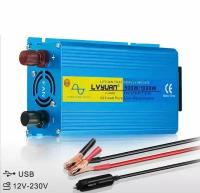 Автомобильный преобразователь напряжения инвертор Lvyuan 1000w 12v-220v Power inverter. Чистый синус