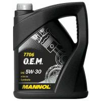 Синтетическое моторное масло Mannol 7706 O.E.M. for Renault Nissan 5W-30, 5 л