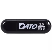 Флешка USB DATO DS2001 8ГБ, USB2.0, черный [ds2001-08g]