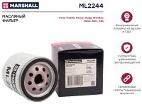 Фильтр масляный MARSHALL ML2244 для Ford Fiesta 96-, Ford Focus 98-, Ford Kuga 13-, Ford Mondeo 07-, Volvo S4004- // кросс-номер MANN W 7008