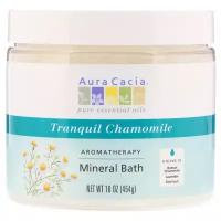Aura Cacia Средство для ванны Mineral Bath Успокаивающая ромашка, 454 г