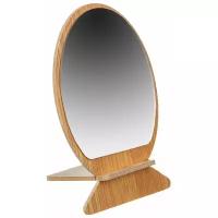 Зеркало настольное Beauty Gallery, стекло, МДФ, 9,5х7,5см, полуовал