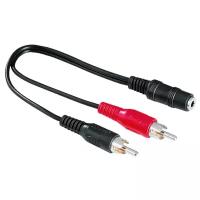 Переходник/адаптер HAMA mini jack 3.5 mm - 2 x RCA (00043254)