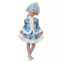 Карнавальный костюм снегурочки Узорная с кокошником, Батик, Батик