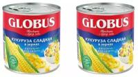 Globus Овощные консервы Кукуруза сладкая в зернах, 340 г, 2 шт