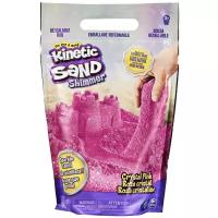 Кинетический песок Kinetic Sand с блестками (6060800/6060801), розовый, 0.91 кг, пакет