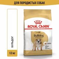 Сухой корм Royal Canin Bulldog Adult (Французский Будьдог Эдалт) для взрослых собак породы бульдог от 1 года до 10 лет, 12 кг