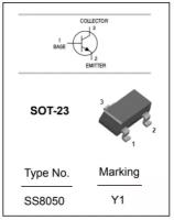 Транзистор SS8050 Y1 SMD, 2шт