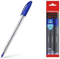 Набор ручек шариковых U-108 Classic Stick, 3 штуки, игольчатый узел 1.0 мм, цвет чернил синий, супермягкое письмо, корпус прозрачный