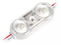 Светодиодный модуль MAKSILED ML-M2SNE-L-2835-W 0.72Вт, 12В, IP67, SMD2835 2LED, 110лм, холодный белый, набор 30 шт