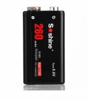 Аккумулятор Ni-Mh Soshine 260 mAh 9V 6F22 (крона)