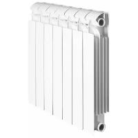 Биметаллический радиатор Global Style Plus 350, 12 секций, боковое подключение, цвет белый Ral 9010