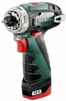 Шуруповерт Metabo PowerMaxx BS Basic 12В Li-Ion 2.0Ач х 2, кейс (600984500)