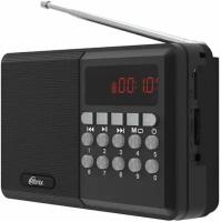 Радиоприемник Ritmix RPR-001 usb, microSD,87,5-108 МГц, встроеный акумулятор - чёрный