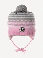 Вязаная шапка для малышей HUPPA FRANCIS, cветло-розовый 80003, размер S