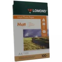 Фотобумага Lomond двусторонняя A4, 100 г/м2 (100 листов) матовая / матовая (0102002)