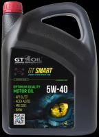 GT OIL Масло Моторное Полусинтетическое Gt Smart Sae 5W-40 Api Sl/Cf, 4 Л