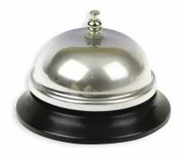 Звонок настольный Attache 825701 серебристый/черный 1 8.5 см 8.5 см 6 см