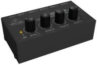 Behringer MX400 Сверхкомпактный 4-канальный линейный микшер