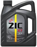 Синтетическое моторное масло ZIC X7 5W-40, 4 л