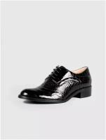 Женская обувь, G. Benatti, туфли, лакированная кожа, тисненная под крокодил, черный цвет