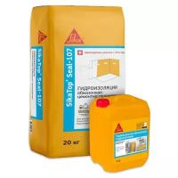 Двухкомпонентная полимерная обмазочная гидроизоляция Sika® TopSeal-107 А+В 25кг