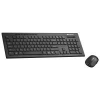 Клавиатура Canyon Multimedia 2.4GHZ wireless combo-set keyboard 104 keys, slim black mouse DPI 800-1