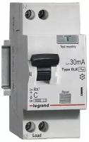 Дифференциальный автомат Legrand RX3, 1P+N, 30мА 10А AC, 419397