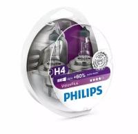 Лампа автомобильная галогенная Philips Vision Plus 12342VPS2 H4 12V 60/55W P43t 2 шт