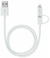 Дата-кабель DEPPA USB-8-PIN для APPLE, 1,2 М, белый 72203 DEPPA Deppa 72203