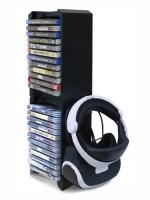 Dobe Подставка для хранения дисков и гарнитуры/VR шлема для Playstation 4 (TP4-838) черный