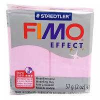 Полимерная глина FIMO Effect запекаемая розовый кварц (8020-206), 57 г розовый 57 г