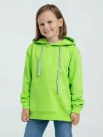 Худи толстовка для мальчика девочки Molti Kirenga Kids детский свитшот с капюшоном с длинным рукавом спортивный зеленое яблоко