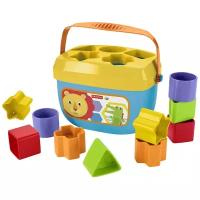 Развивающая игрушка Fisher-Price Первые кубики малыша, FFC84, голубой/желтый