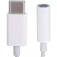 Переходник/адаптер Apple USB Type-C - mini jack 3.5, 0.1 м, белый